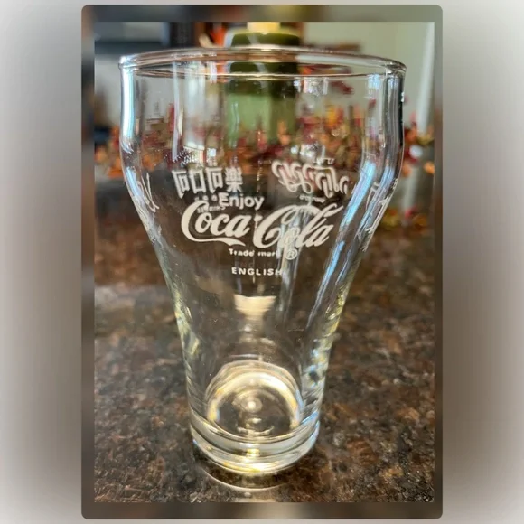 Coca Cola by Libbey-Set of Six International Glasses-5” Tall - Picture 2 of 8